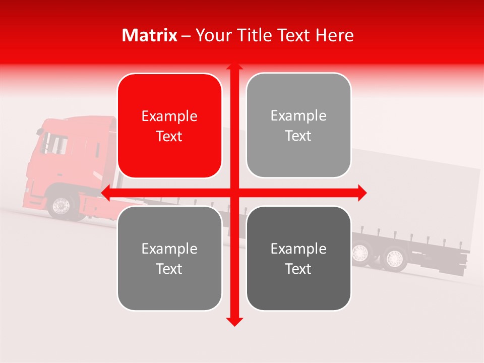 Truck Freight White PowerPoint Template