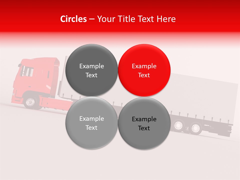Truck Freight White PowerPoint Template