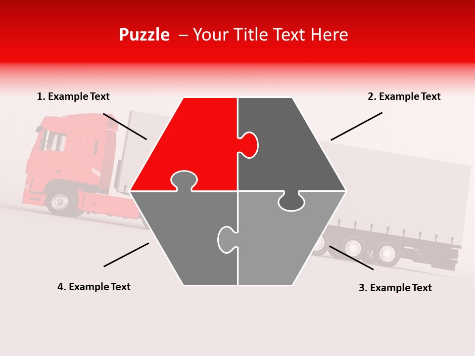 Truck Freight White PowerPoint Template