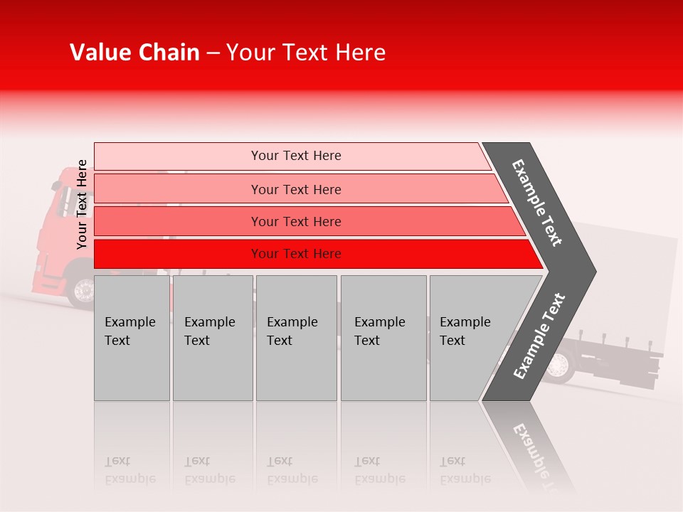 Truck Freight White PowerPoint Template