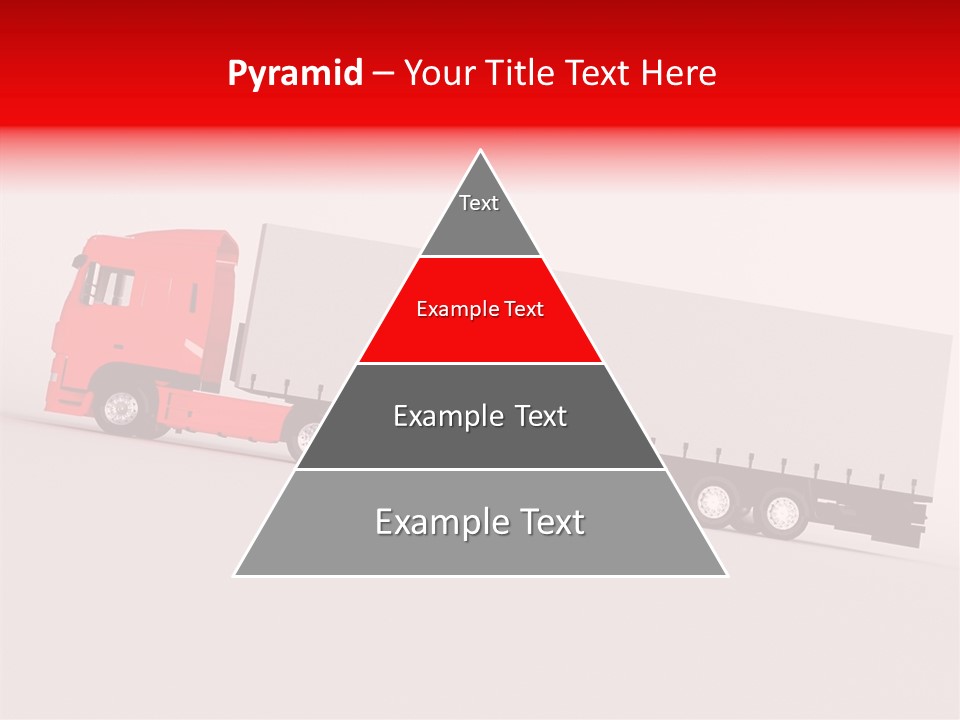 Truck Freight White PowerPoint Template