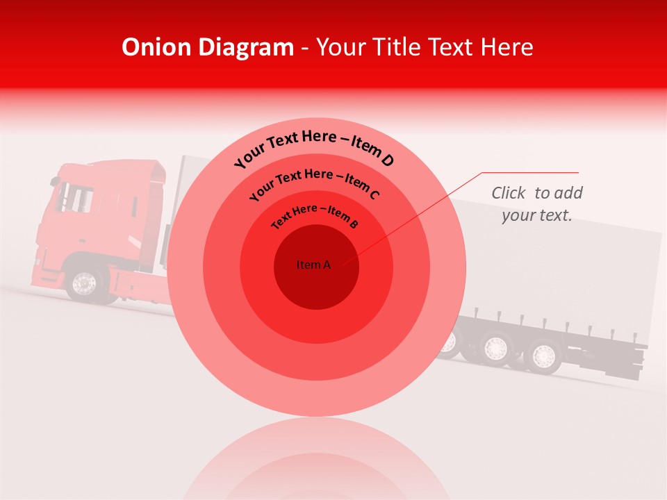 Truck Freight White PowerPoint Template