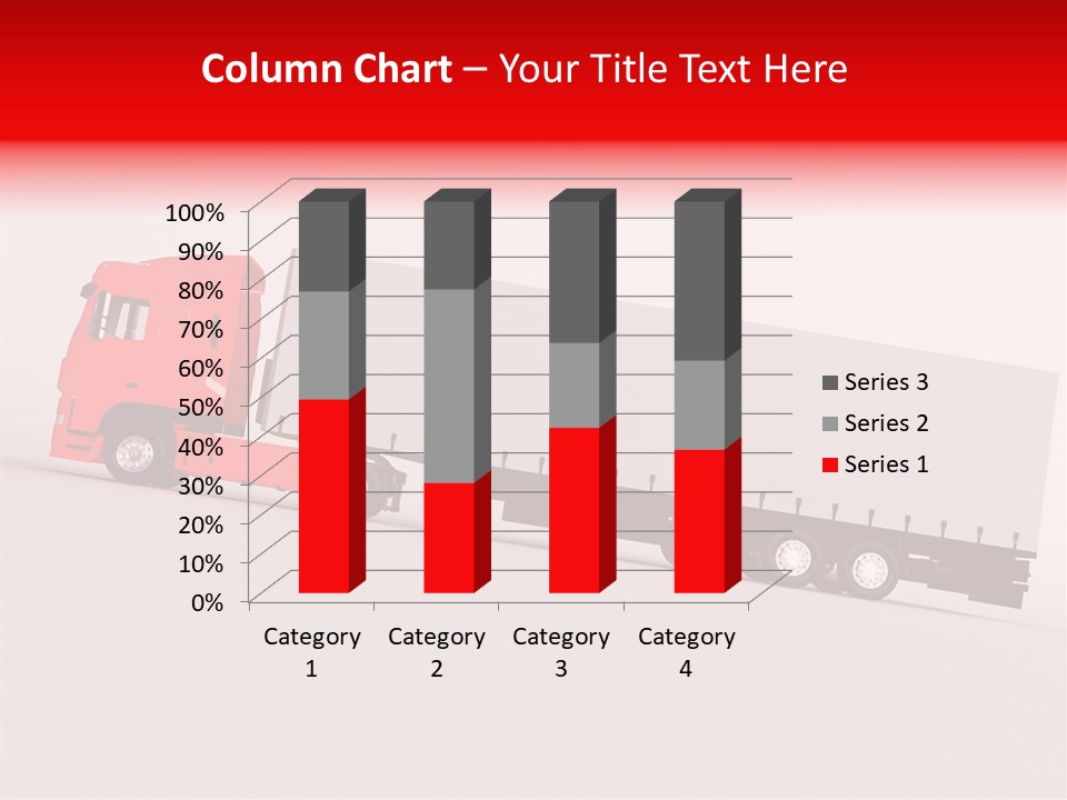 Truck Freight White PowerPoint Template
