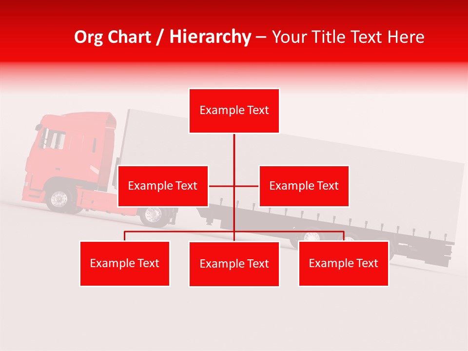 Truck Freight White PowerPoint Template