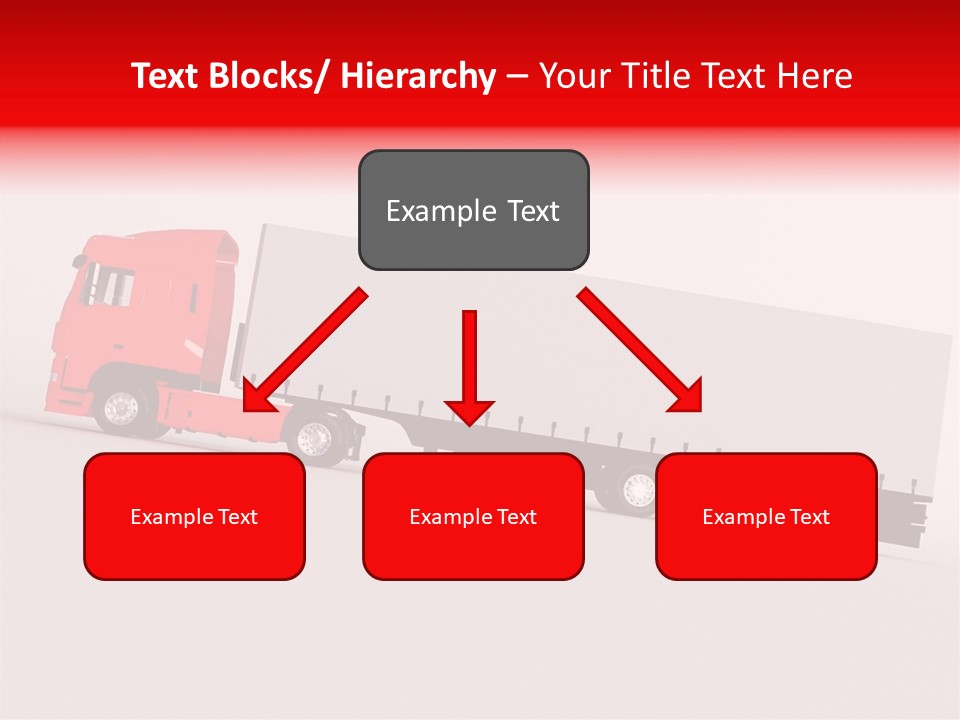 Truck Freight White PowerPoint Template