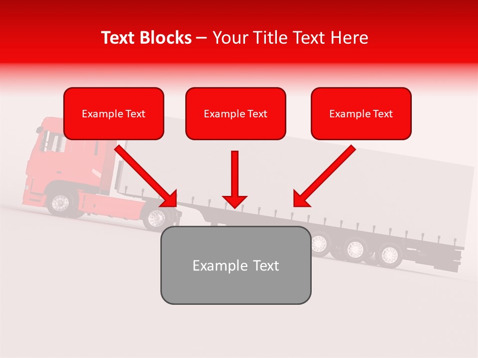 Truck Freight White PowerPoint Template