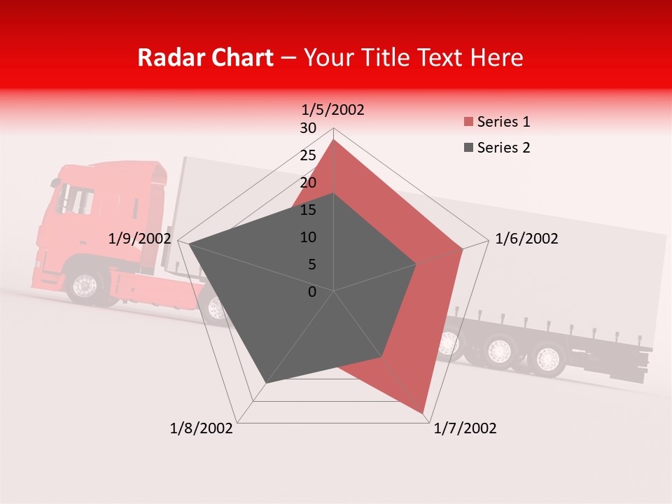 Truck Freight White PowerPoint Template