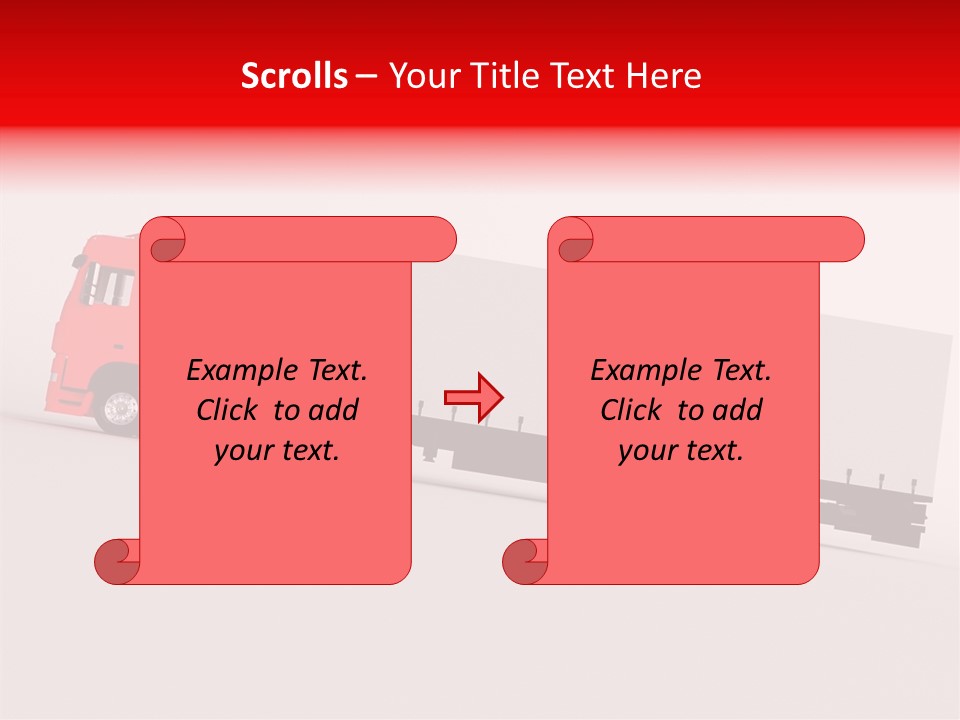 Truck Freight White PowerPoint Template