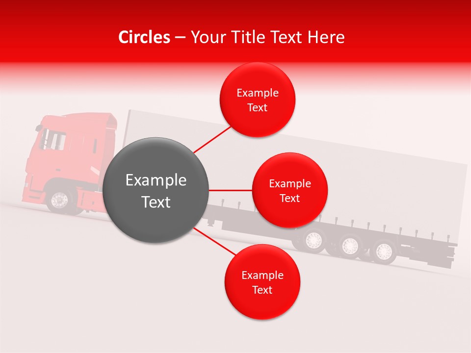 Truck Freight White PowerPoint Template