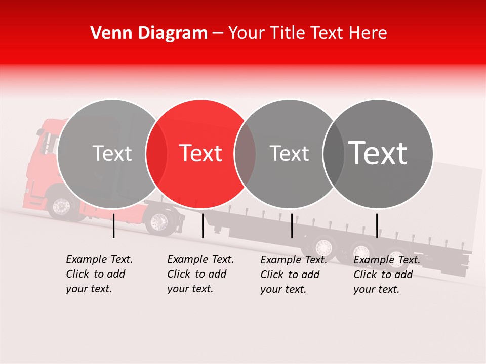 Truck Freight White PowerPoint Template