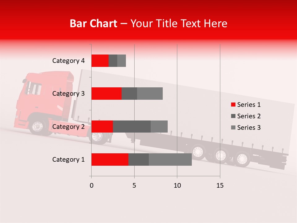 Truck Freight White PowerPoint Template