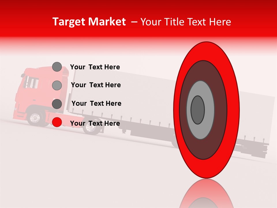 Truck Freight White PowerPoint Template