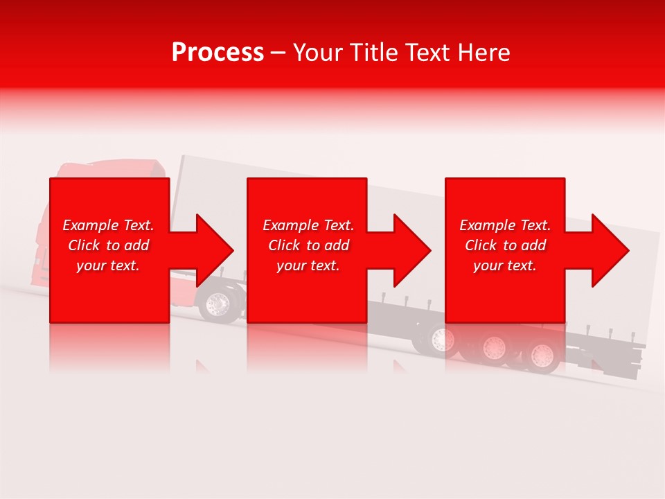 Truck Freight White PowerPoint Template