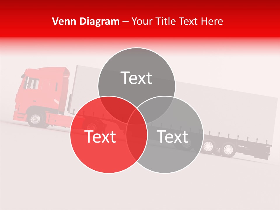 Truck Freight White PowerPoint Template