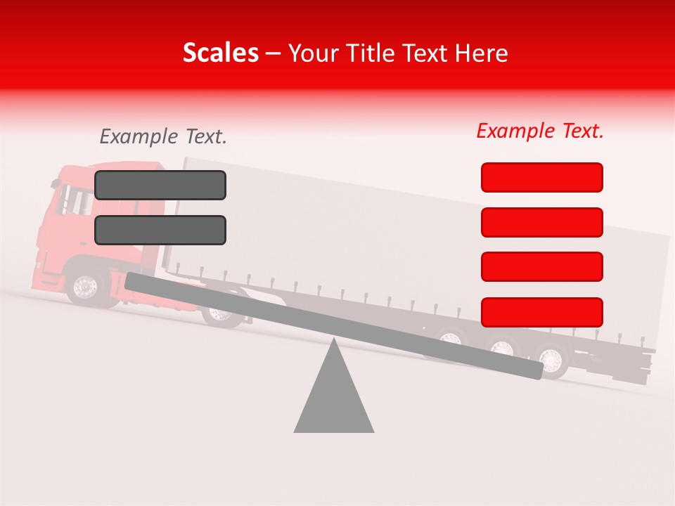 Truck Freight White PowerPoint Template