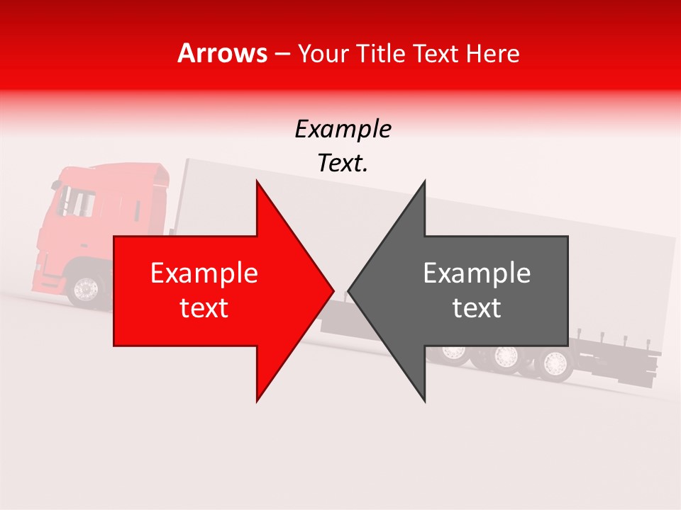 Truck Freight White PowerPoint Template