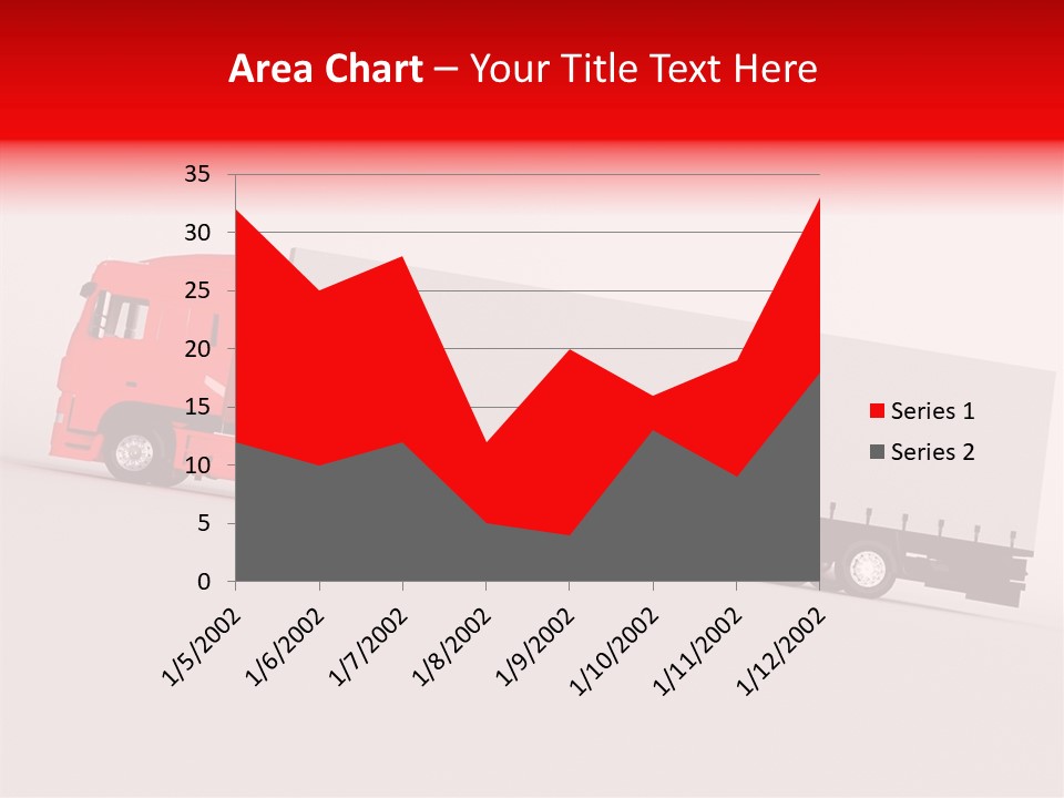Truck Freight White PowerPoint Template