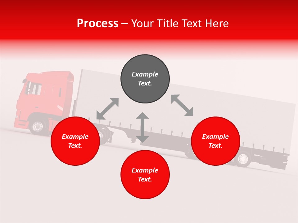 Truck Freight White PowerPoint Template