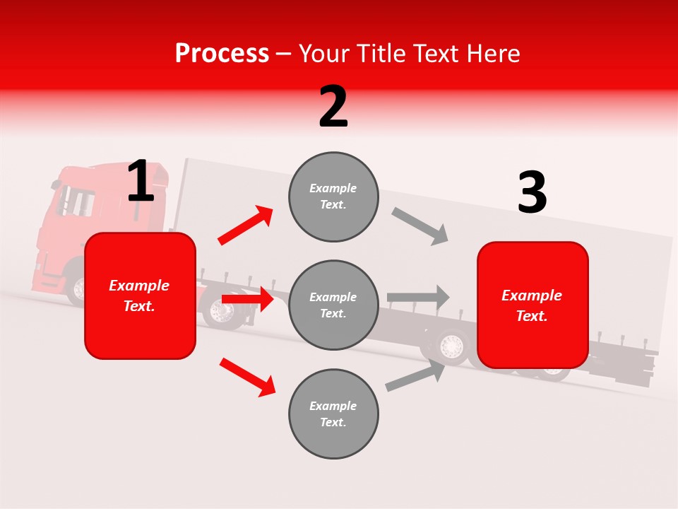Truck Freight White PowerPoint Template