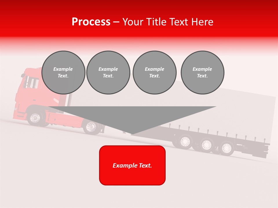 Truck Freight White PowerPoint Template