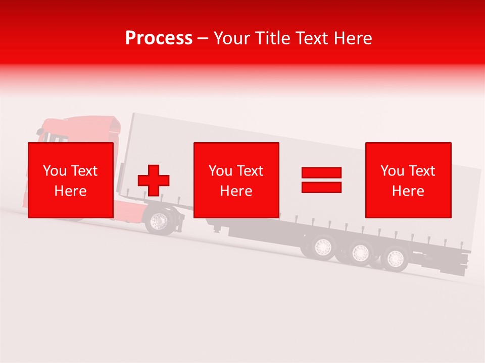 Truck Freight White PowerPoint Template