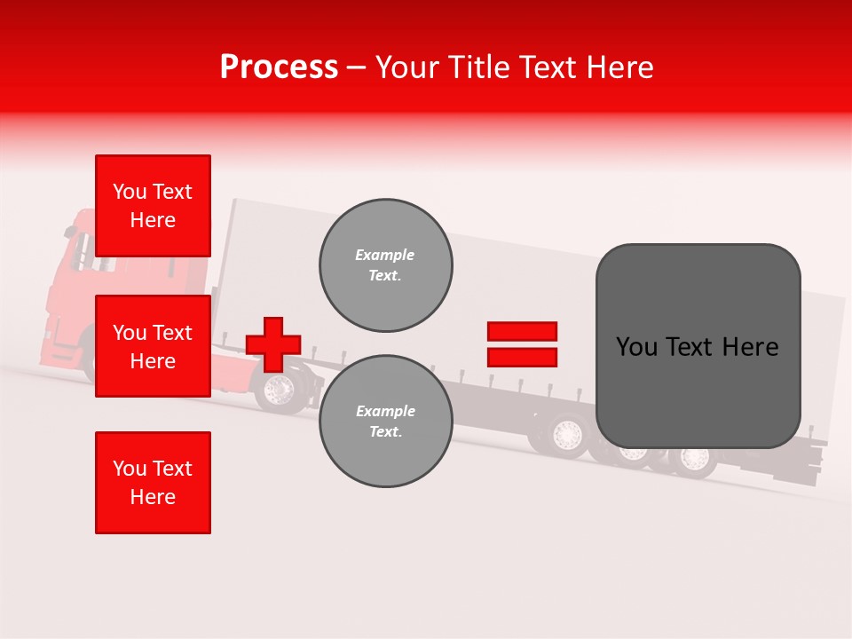 Truck Freight White PowerPoint Template