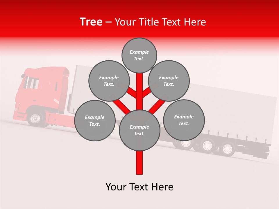 Truck Freight White PowerPoint Template