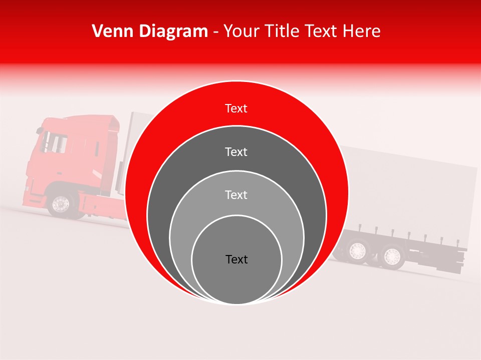 Truck Freight White PowerPoint Template