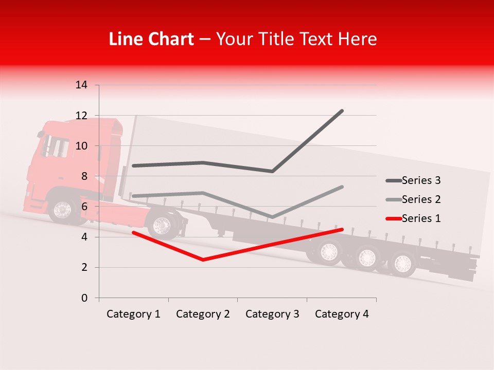 Truck Freight White PowerPoint Template