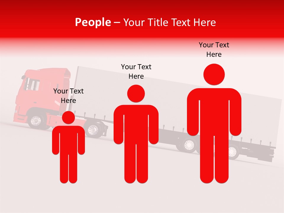 Truck Freight White PowerPoint Template