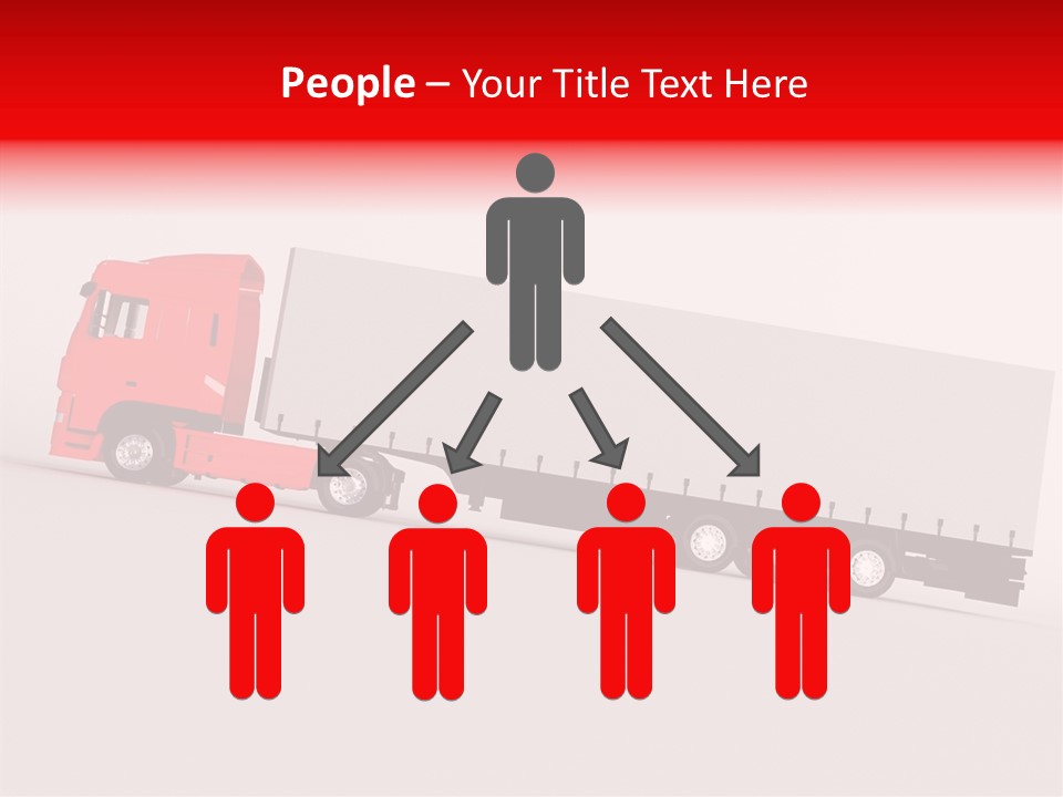 Truck Freight White PowerPoint Template