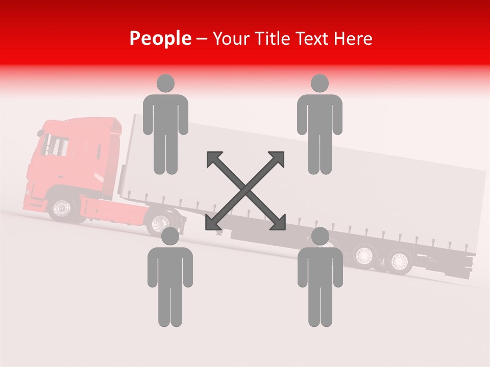 Truck Freight White PowerPoint Template