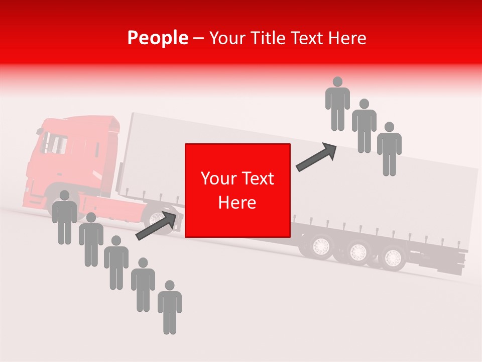 Truck Freight White PowerPoint Template