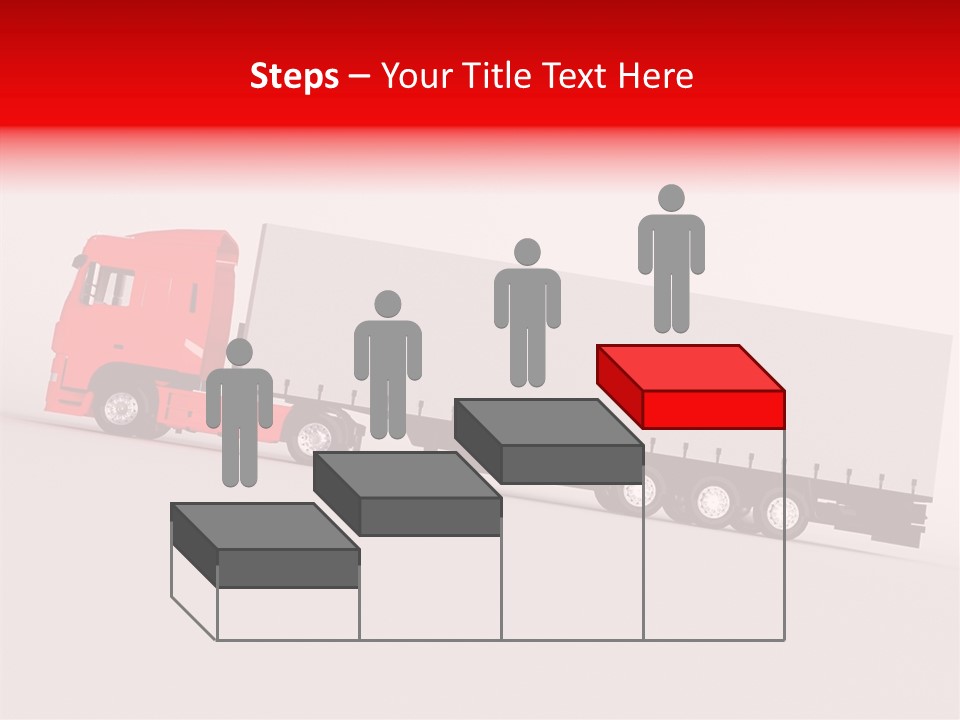 Truck Freight White PowerPoint Template