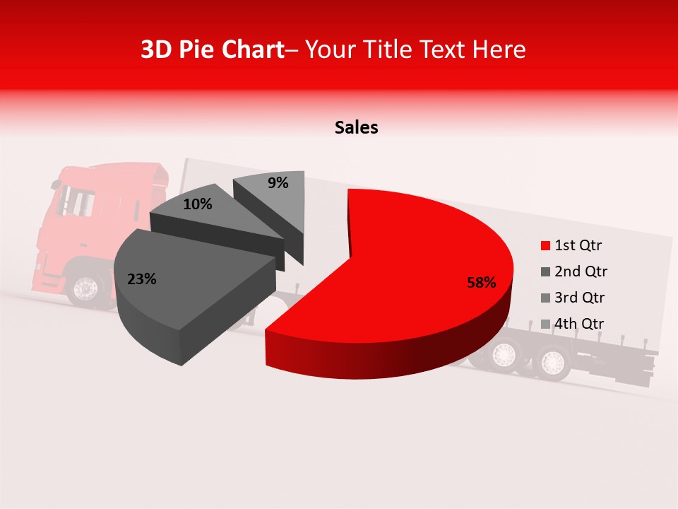 Truck Freight White PowerPoint Template