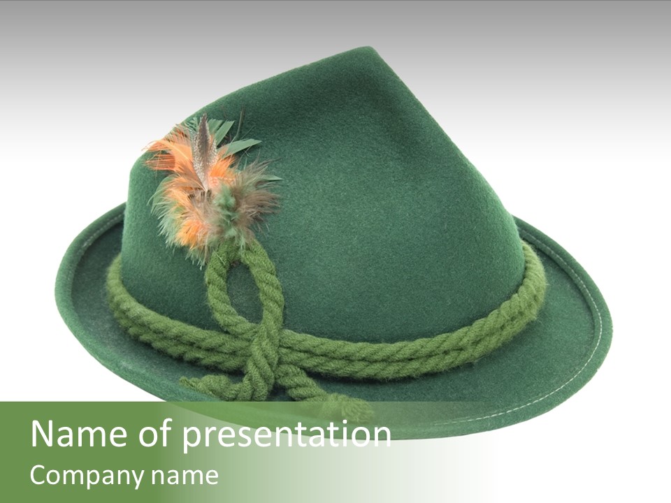 Rope Hat Feather PowerPoint Template