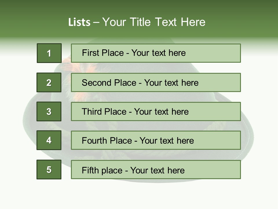 Rope Hat Feather PowerPoint Template