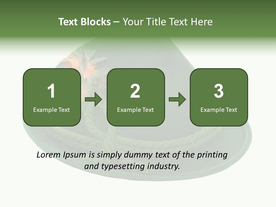 Rope Hat Feather PowerPoint Template