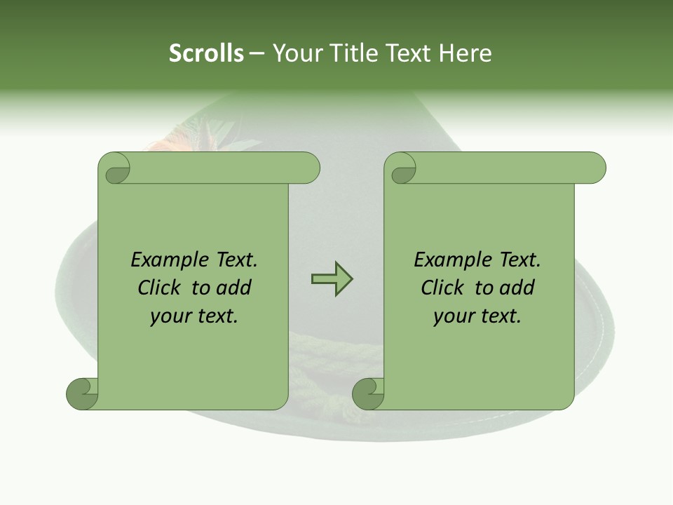 Rope Hat Feather PowerPoint Template