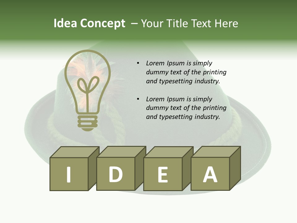 Rope Hat Feather PowerPoint Template