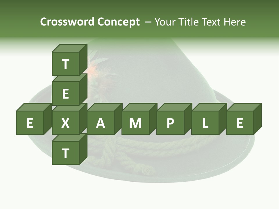 Rope Hat Feather PowerPoint Template