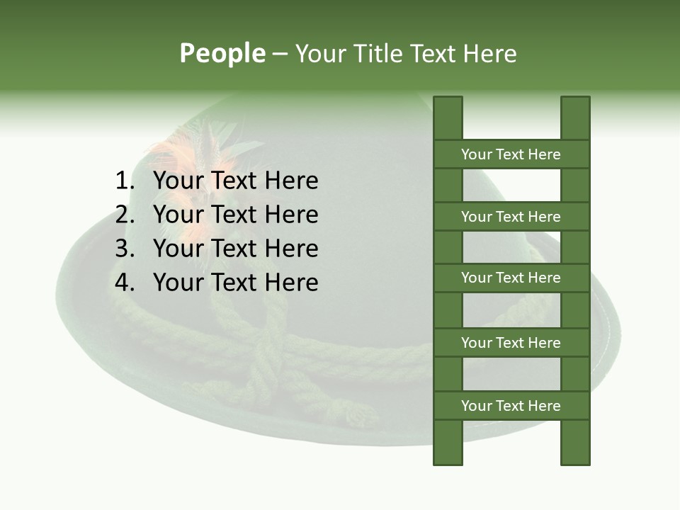 Rope Hat Feather PowerPoint Template