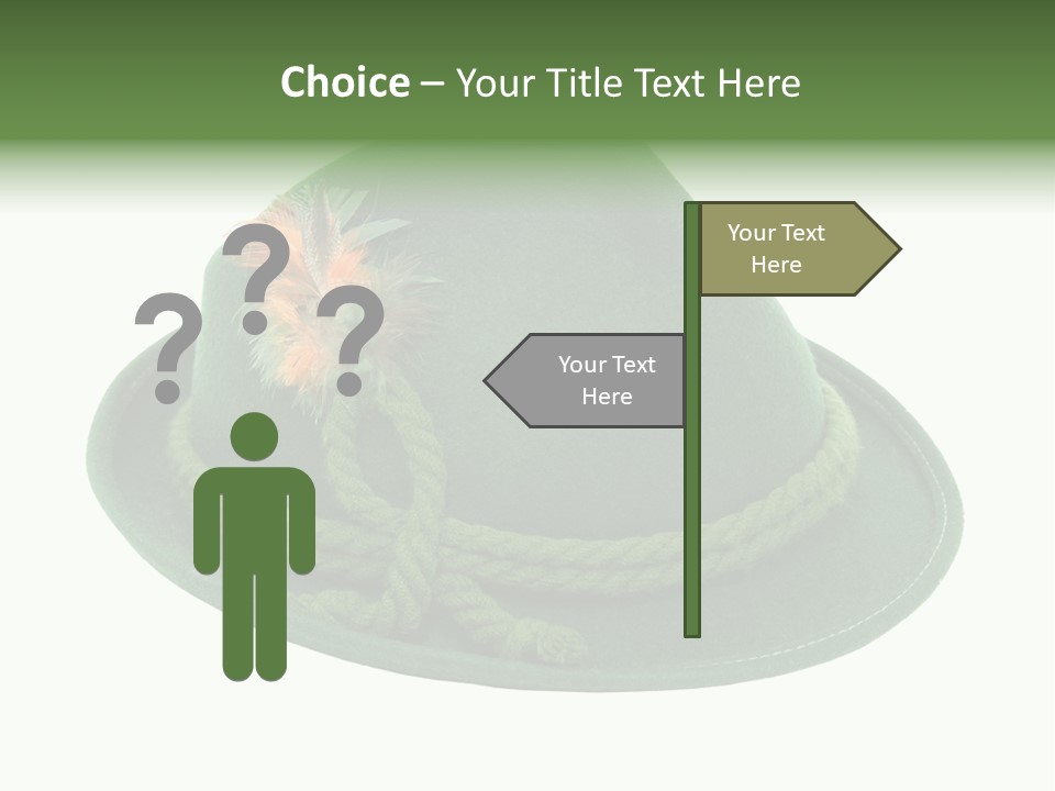 Rope Hat Feather PowerPoint Template