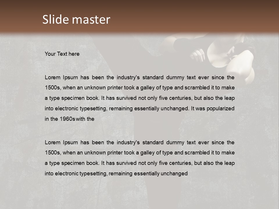 Person Training Body PowerPoint Template