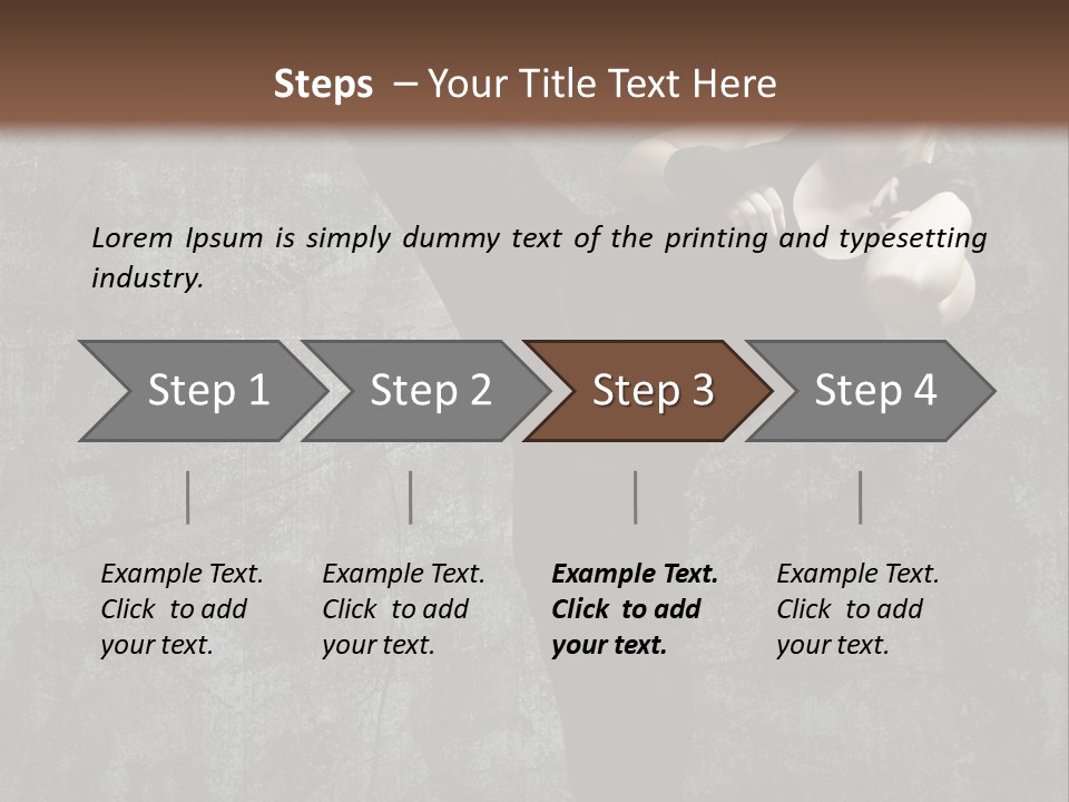 Person Training Body PowerPoint Template