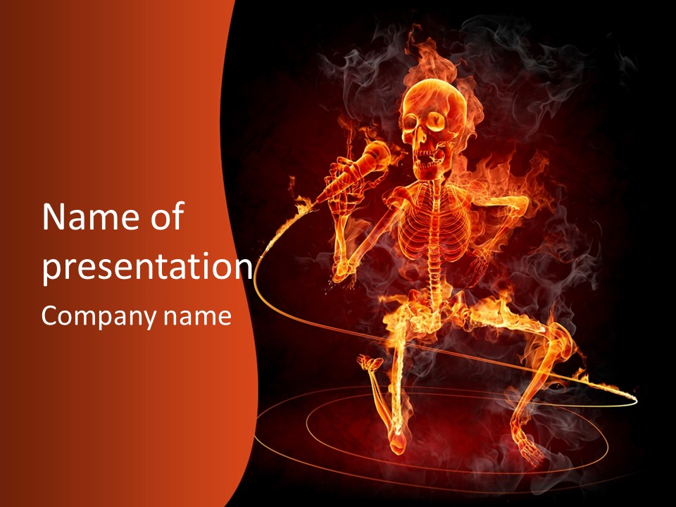 Fire Glow Party PowerPoint Template