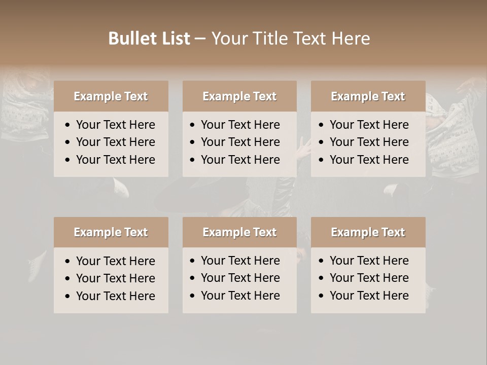 Skill Aerobics Motion PowerPoint Template
