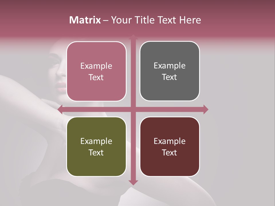 A Woman In A Black Dress With A Black Hat On Her Head PowerPoint Template