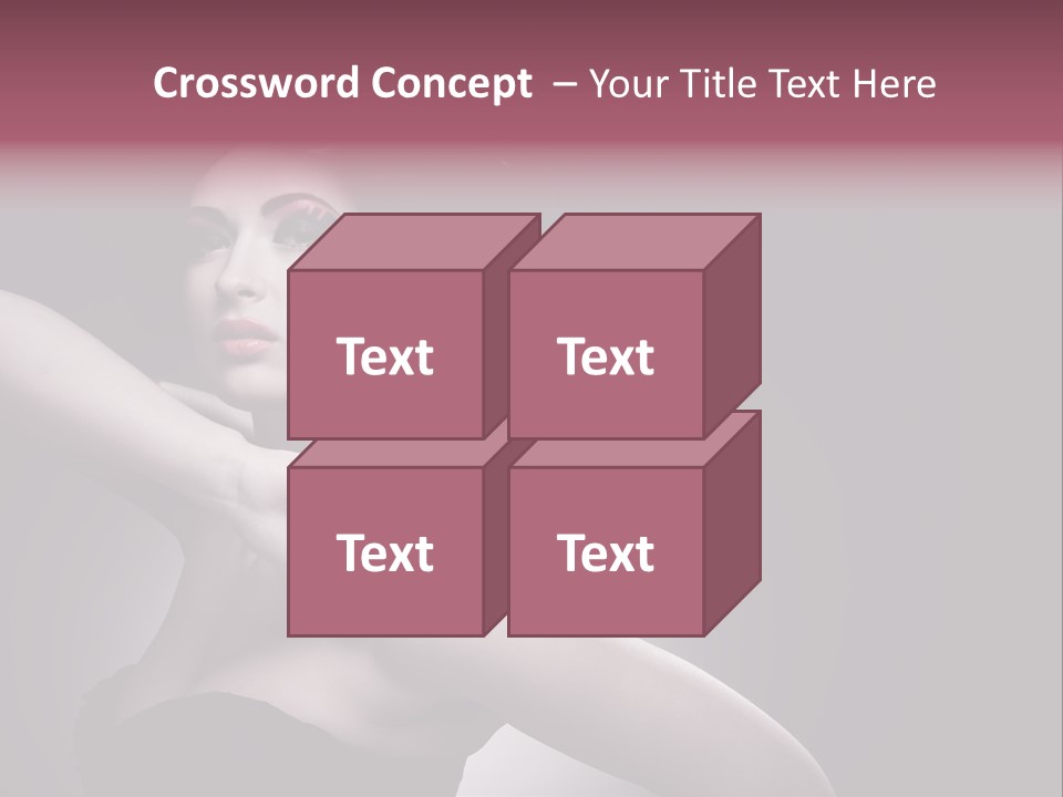 A Woman In A Black Dress With A Black Hat On Her Head PowerPoint Template