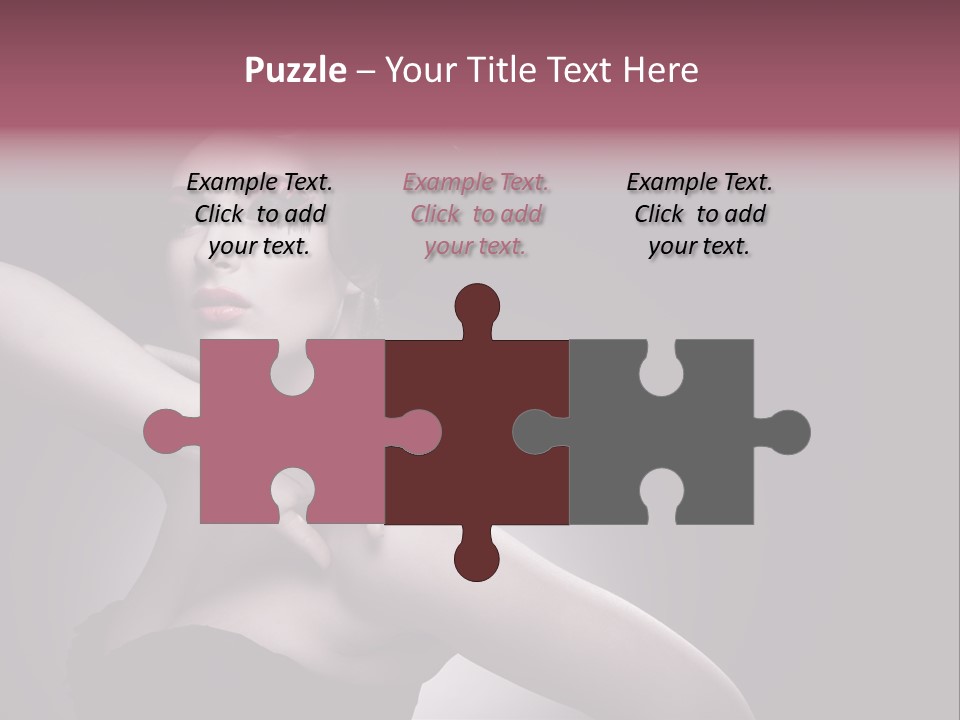 A Woman In A Black Dress With A Black Hat On Her Head PowerPoint Template